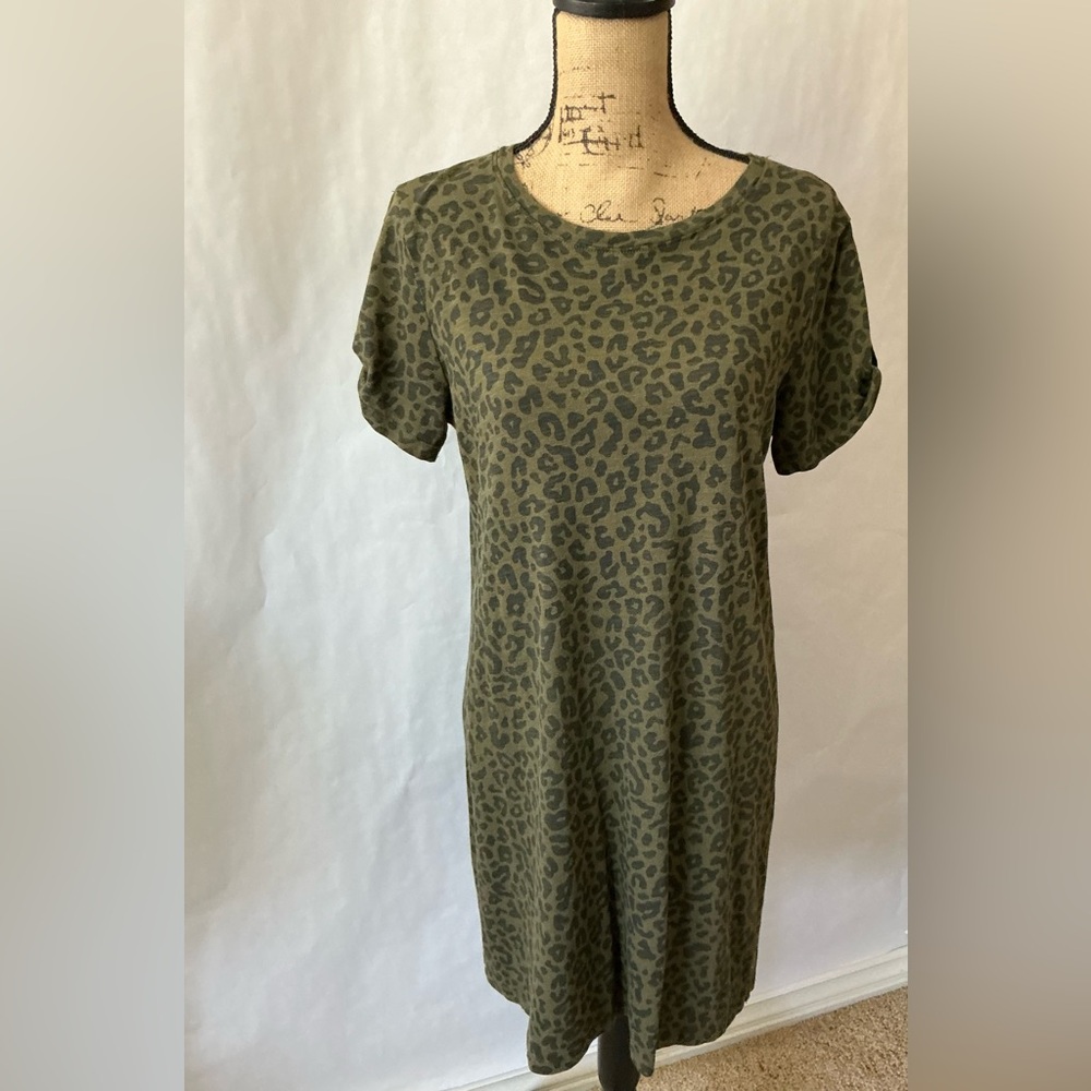 SANCTUARY leopard cotton dress